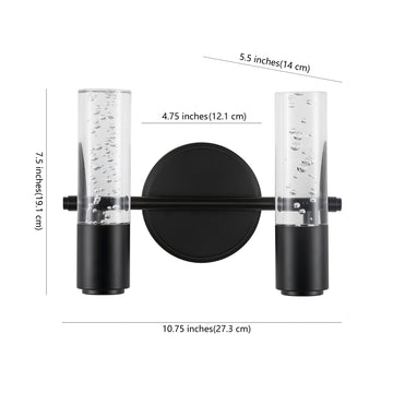 Bolha Minimalist Modern Bubble Acrylic/Iron Integrated LED Vanity Light